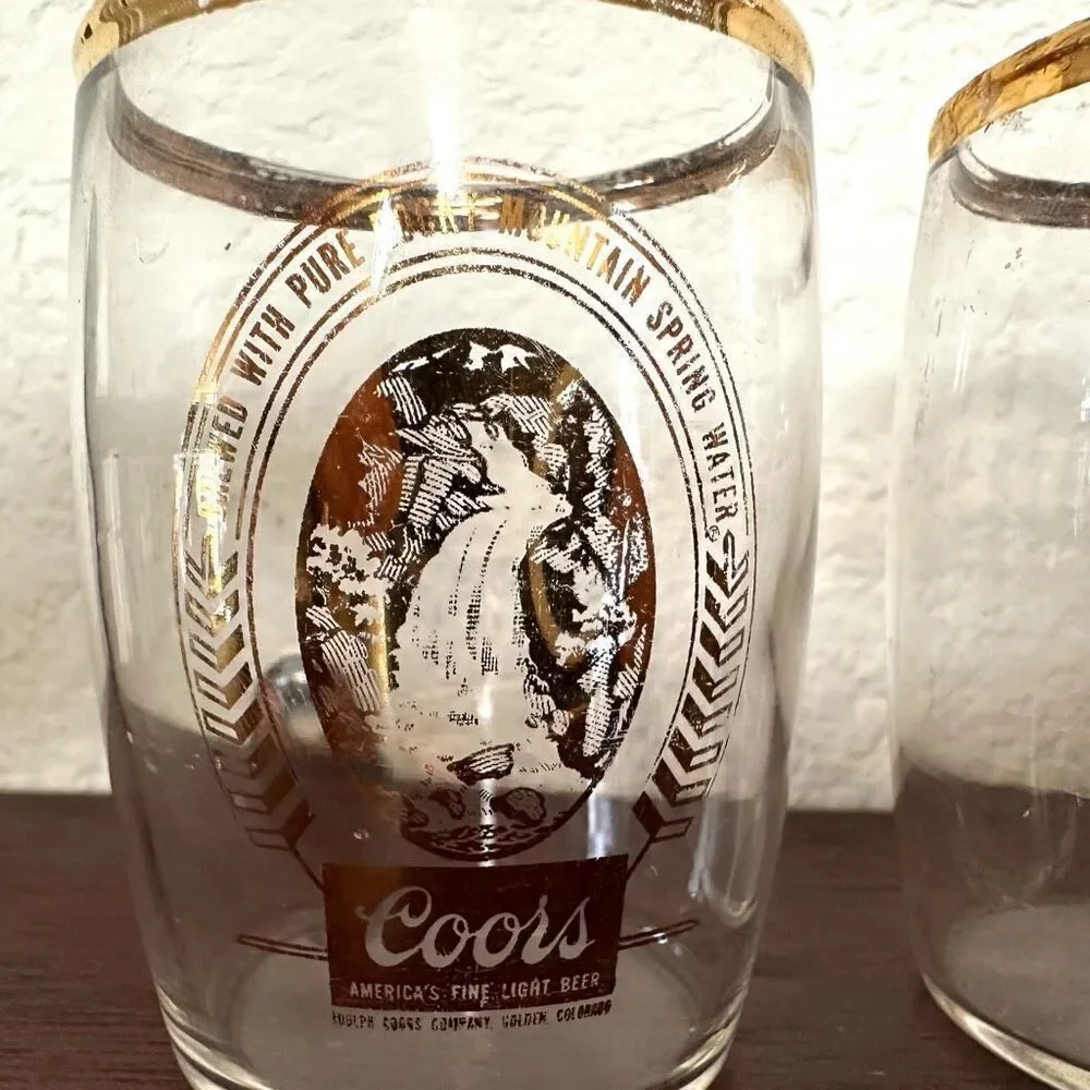 Coors set of 4 beer tasting glasses